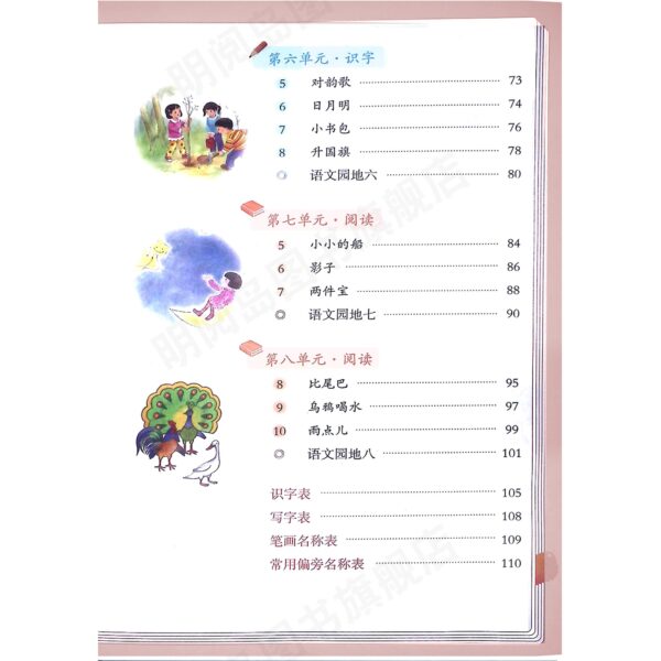 人教版小学一年级语文课本 1-6年级 - 图片 3